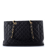 Grand Shopping Tote Quilted Caviar XL