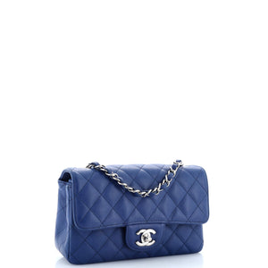 Classic Single Flap Bag Quilted Caviar Mini