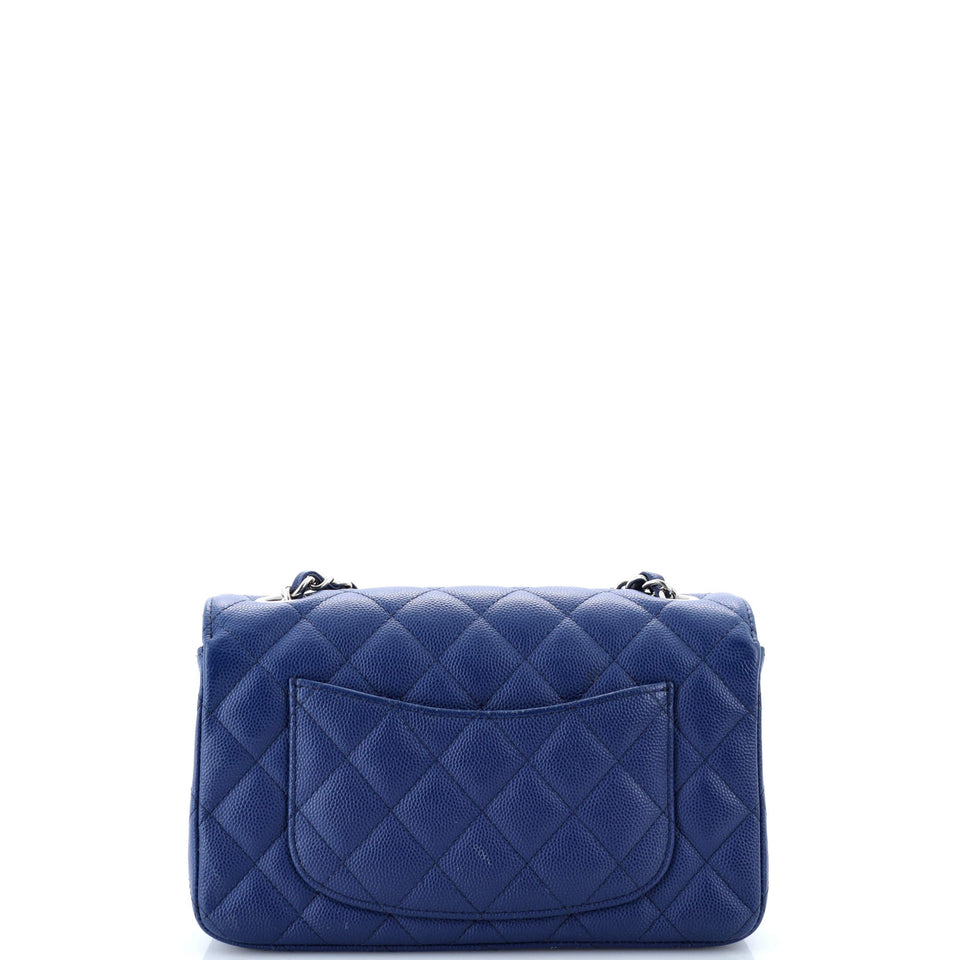Classic Single Flap Bag Quilted Caviar Mini