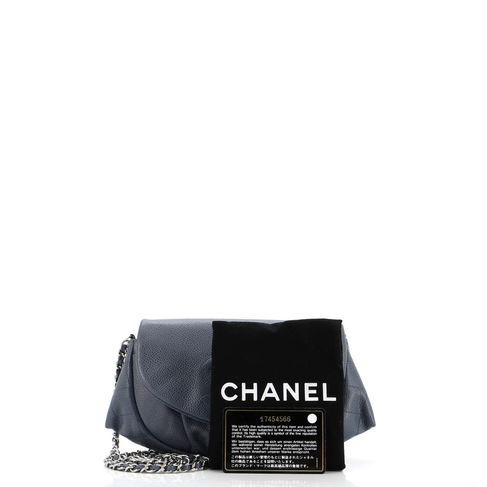 Half Moon Wallet on Chain Caviar