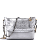 Gabrielle Hobo Quilted Metallic Aged Calfskin Medium