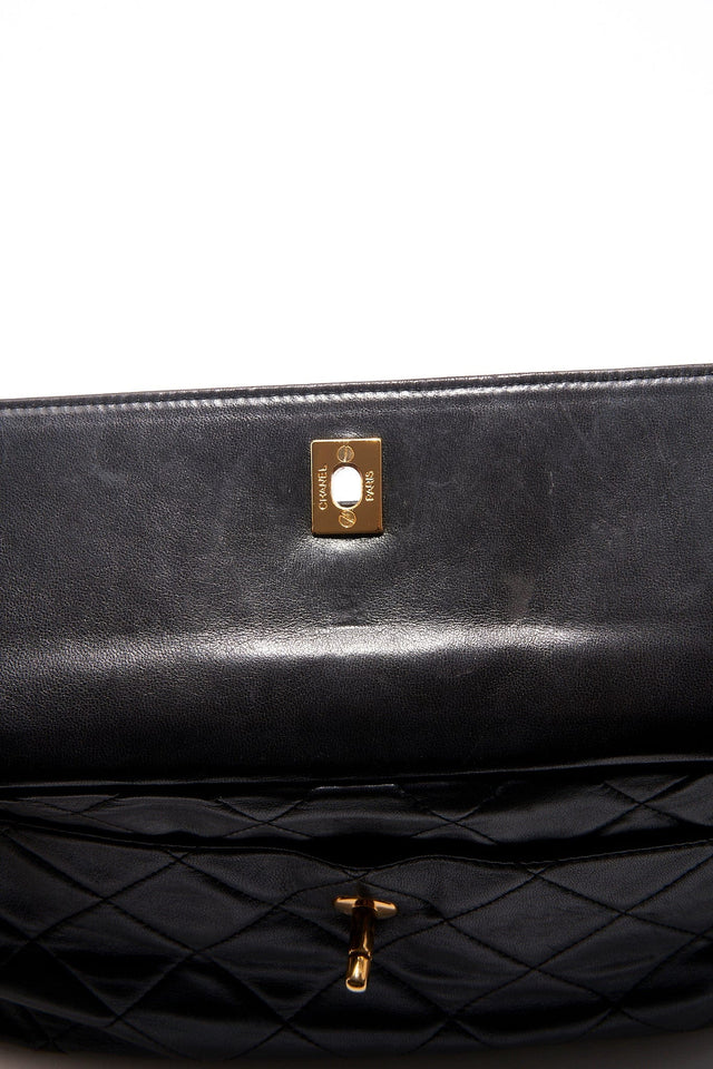 Chanel Quilted Black Camera Crossbody Bag