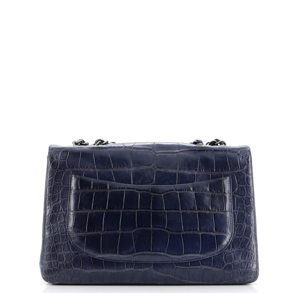 Classic Single Flap Bag Alligator Jumbo