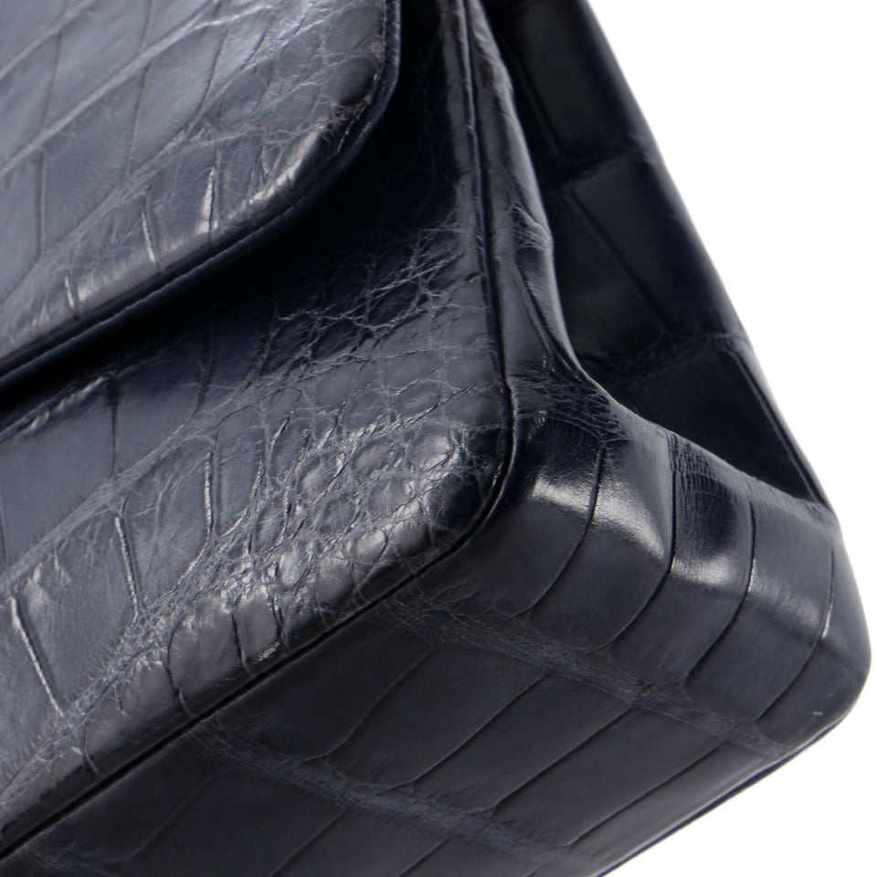Classic Single Flap Bag Alligator Jumbo