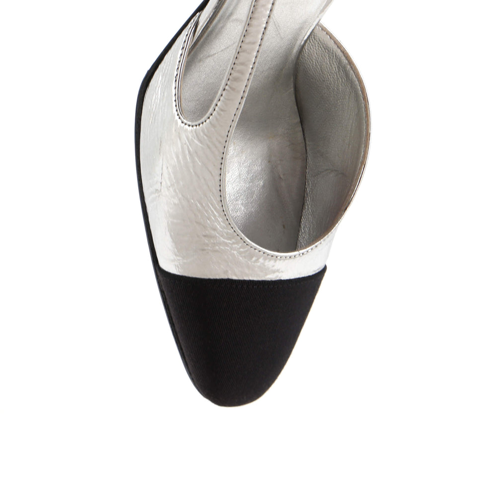 Women’s Cap Toe Slingback Pumps Leather
