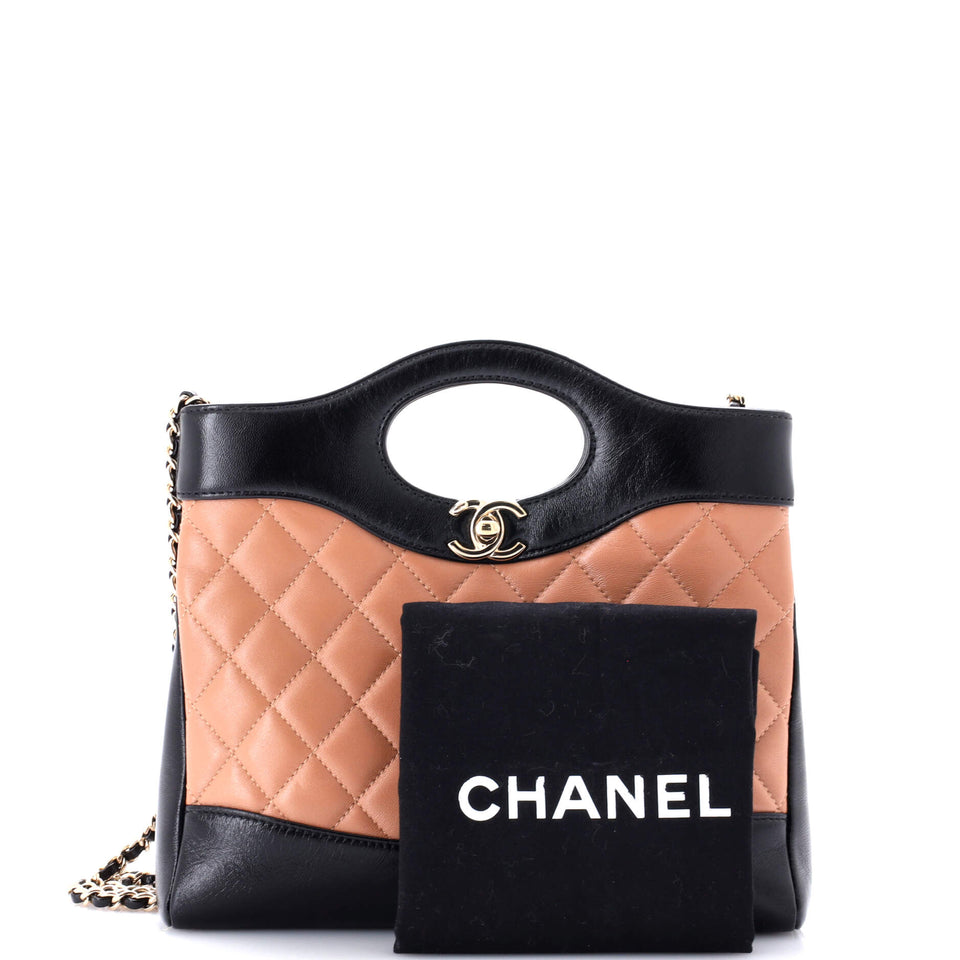 31 Shopping Bag Quilted Lambskin Small