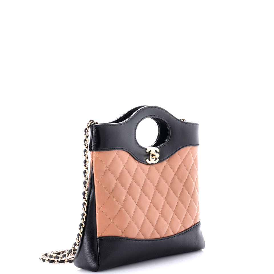 31 Shopping Bag Quilted Lambskin Small