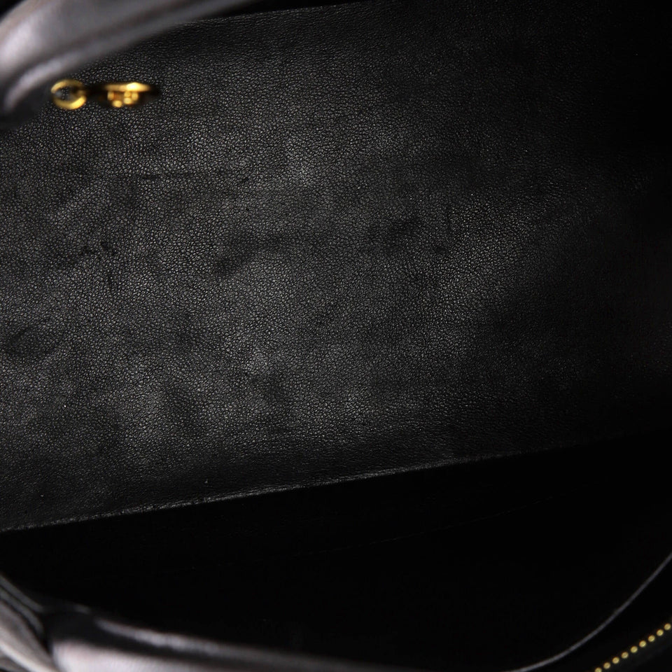Medallion Tote Quilted Caviar