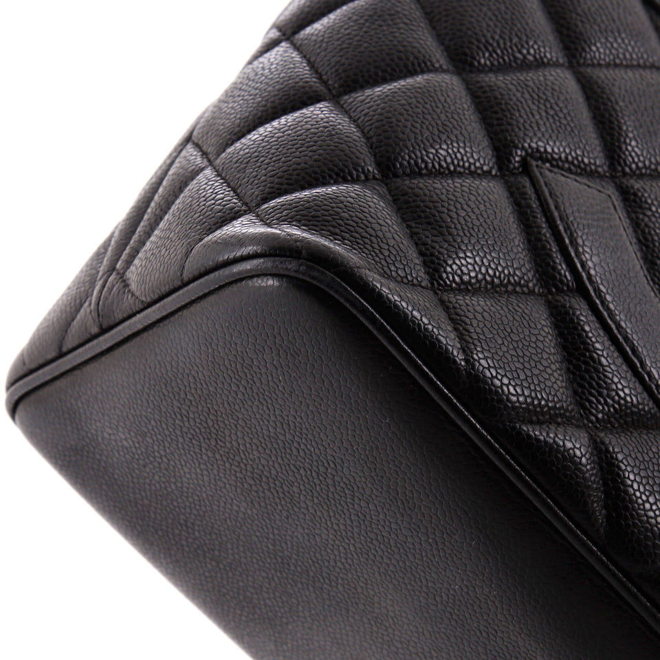 Medallion Tote Quilted Caviar