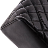 Medallion Tote Quilted Caviar