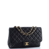 Classic Single Flap Bag Quilted Caviar Jumbo