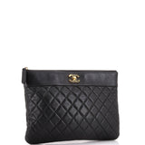 Mademoiselle Vintage O Case Clutch Quilted Sheepskin Medium