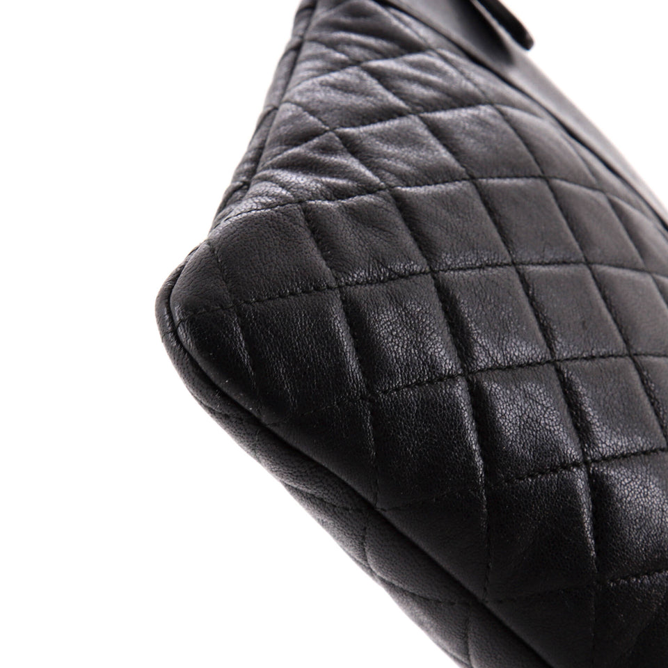 Mademoiselle Vintage O Case Clutch Quilted Sheepskin Medium