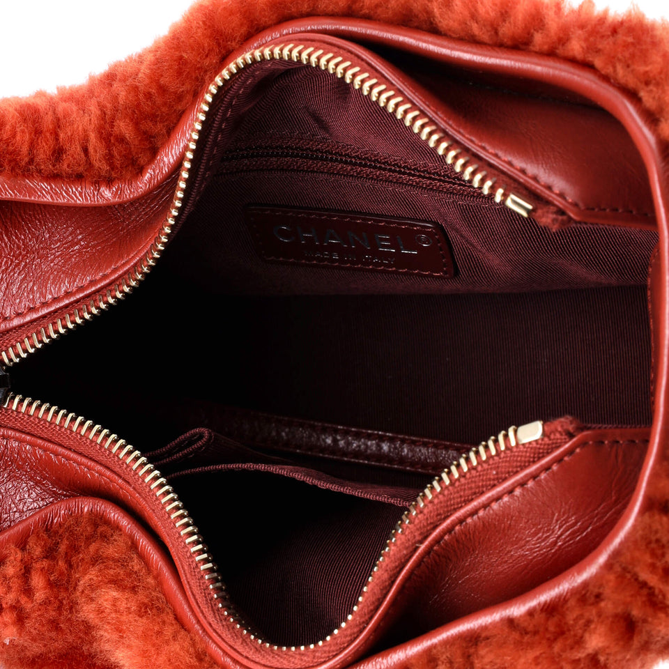 Gabrielle Hobo Shearling and Leather Small