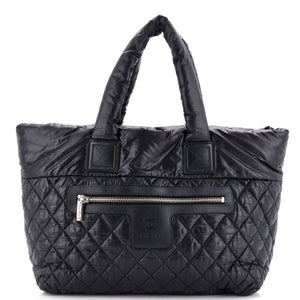Coco Cocoon Zipped Tote Quilted Nylon Large