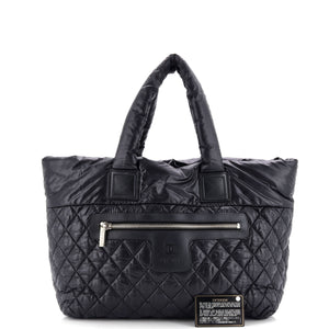 Coco Cocoon Zipped Tote Quilted Nylon Large