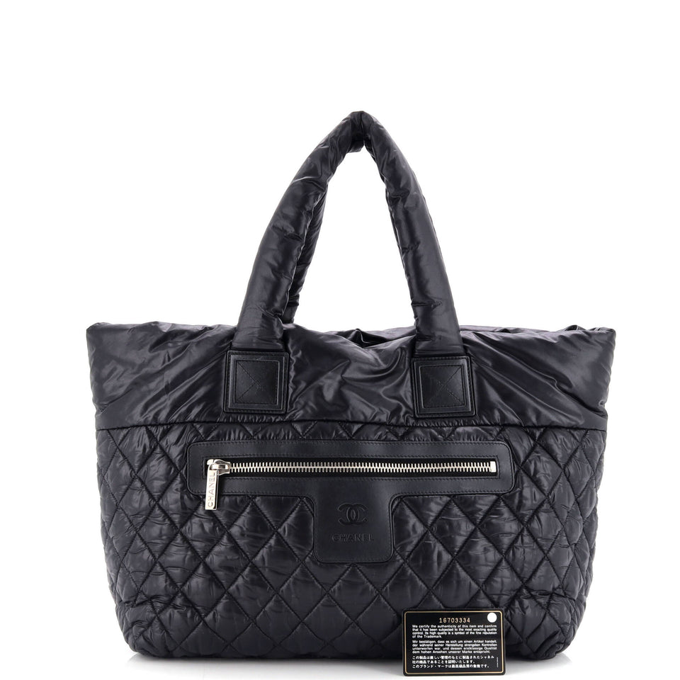 Coco Cocoon Zipped Tote Quilted Nylon Large