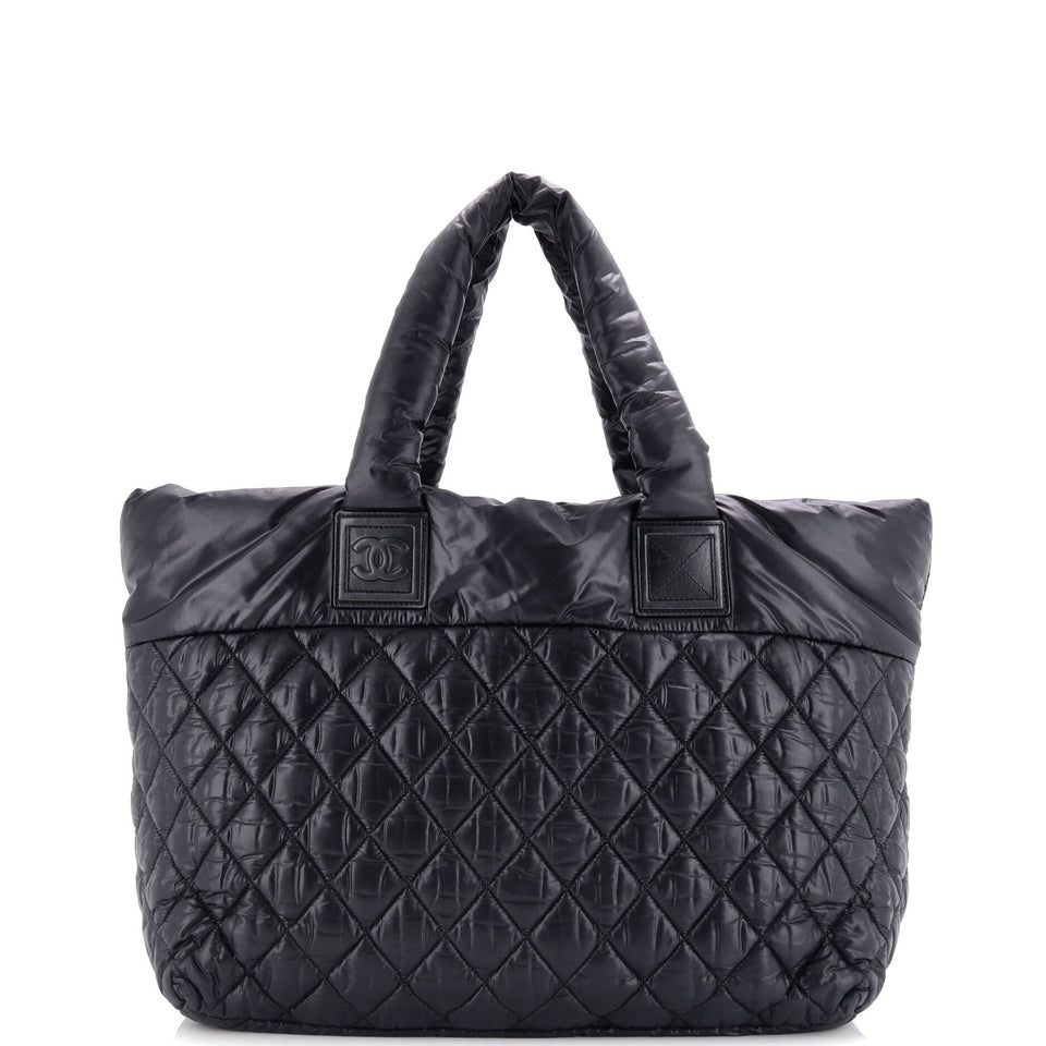 Coco Cocoon Zipped Tote Quilted Nylon Large