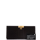 Chevron Pleated CC Flip Lock Flap Clutch Satin