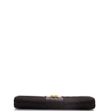 Chevron Pleated CC Flip Lock Flap Clutch Satin