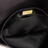 Chevron Pleated CC Flip Lock Flap Clutch Satin