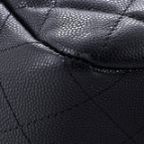 Classic CC Shopping Tote Quilted Caviar Large