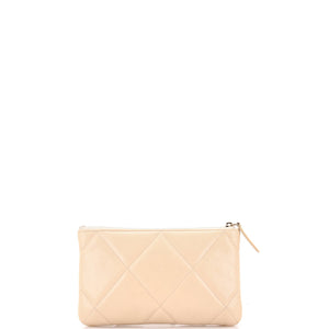 19 O Case Pouch Quilted Goatskin Small