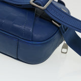 LOUIS VUITTON Damier Infini Ambreil Shoulder Bag Leather Blue N41354 LV 31997A
