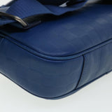 LOUIS VUITTON Damier Infini Ambreil Shoulder Bag Leather Blue N41354 LV 31997A