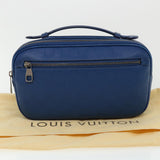 LOUIS VUITTON Damier Infini Ambreil Shoulder Bag Leather Blue N41354 LV 31997A