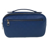 LOUIS VUITTON Damier Infini Ambreil Shoulder Bag Leather Blue N41354 LV 31997A