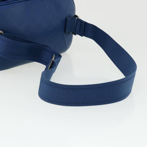 LOUIS VUITTON Damier Infini Ambreil Shoulder Bag Leather Blue N41354 LV 31997A