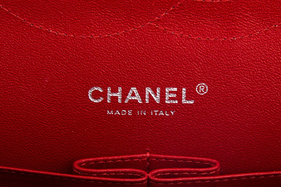 Chanel Red  Jumbo Caviar Double Flap Handbag