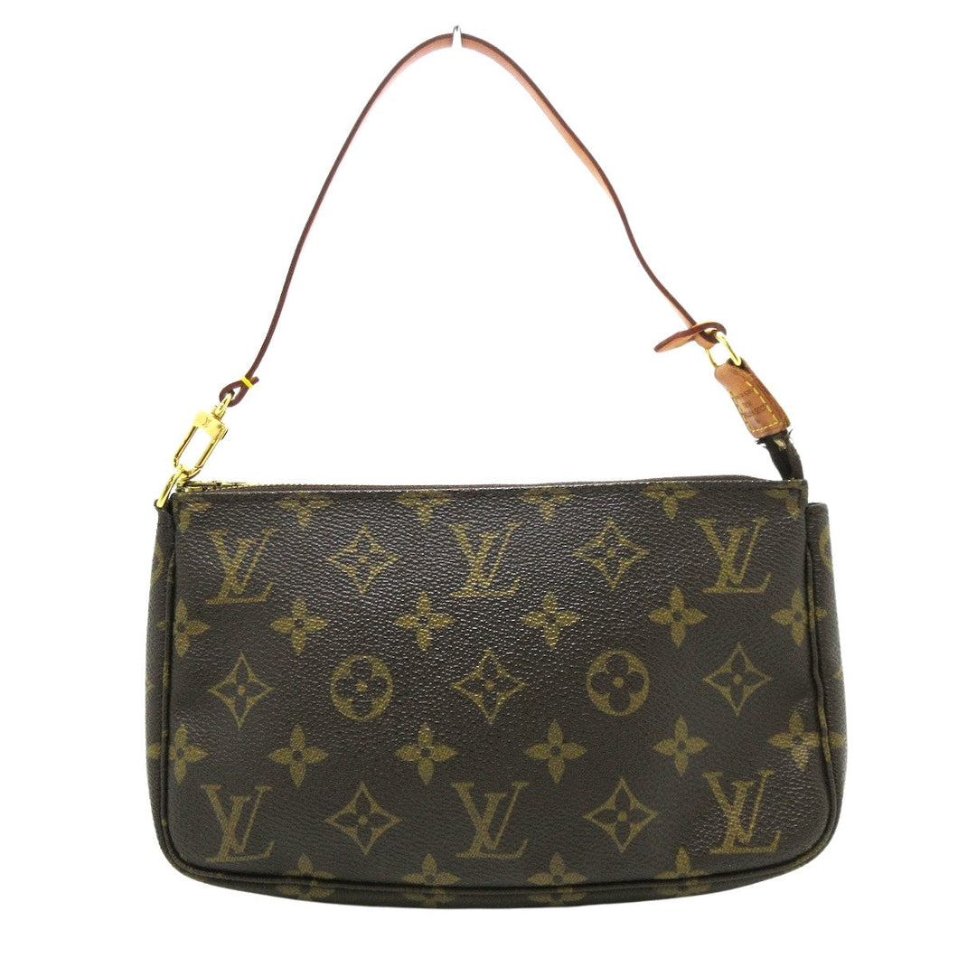 Louis Vuitton Pochette Accessoire  Canvas Clutch Bag