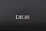 Dior Black Leather Safari Messenger Handbag