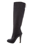 Chanel Black Leather High Boots SZ 36