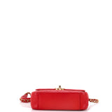 Chain Infinity Top Handle Bag Quilted Lambskin Mini