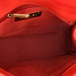 Chain Infinity Top Handle Bag Quilted Lambskin Mini