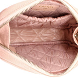 Curvy Cosmetic Pouch Quilted Caviar Small