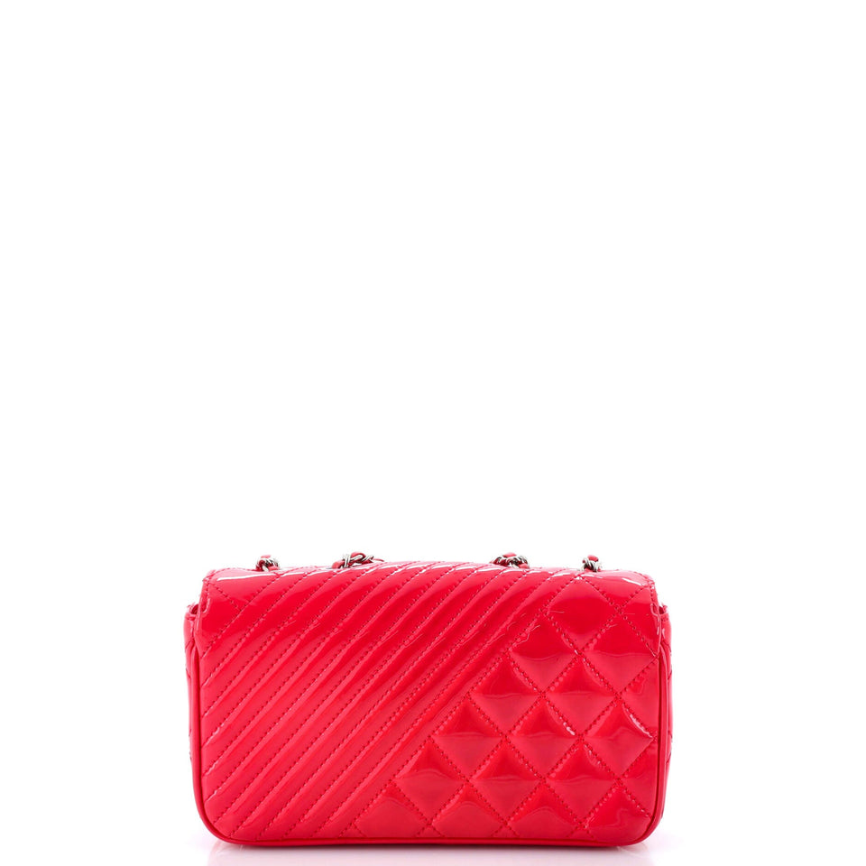 Coco Boy Flap Bag Quilted Patent Small