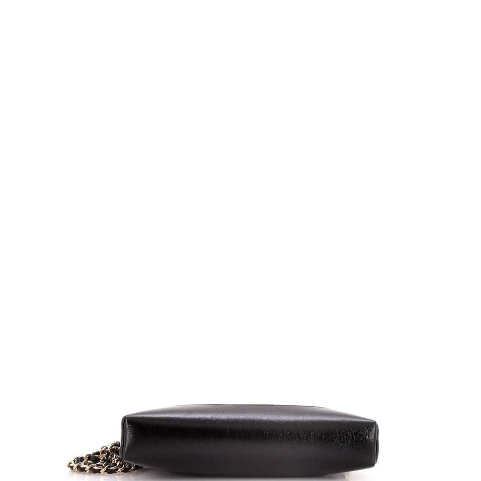 31 Shopping Bag Clutch with Chain Quilted Lambskin Small