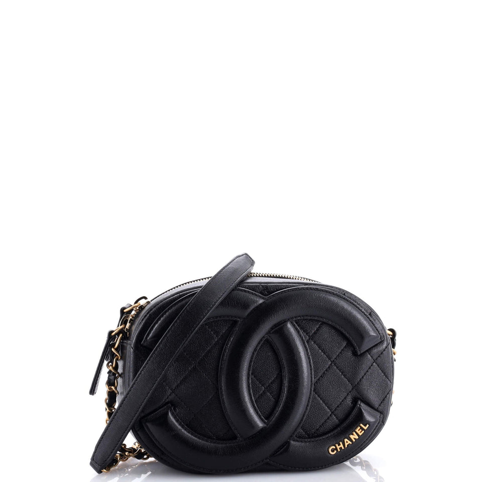 Coco Midnight Camera Case Quilted Lambskin Small