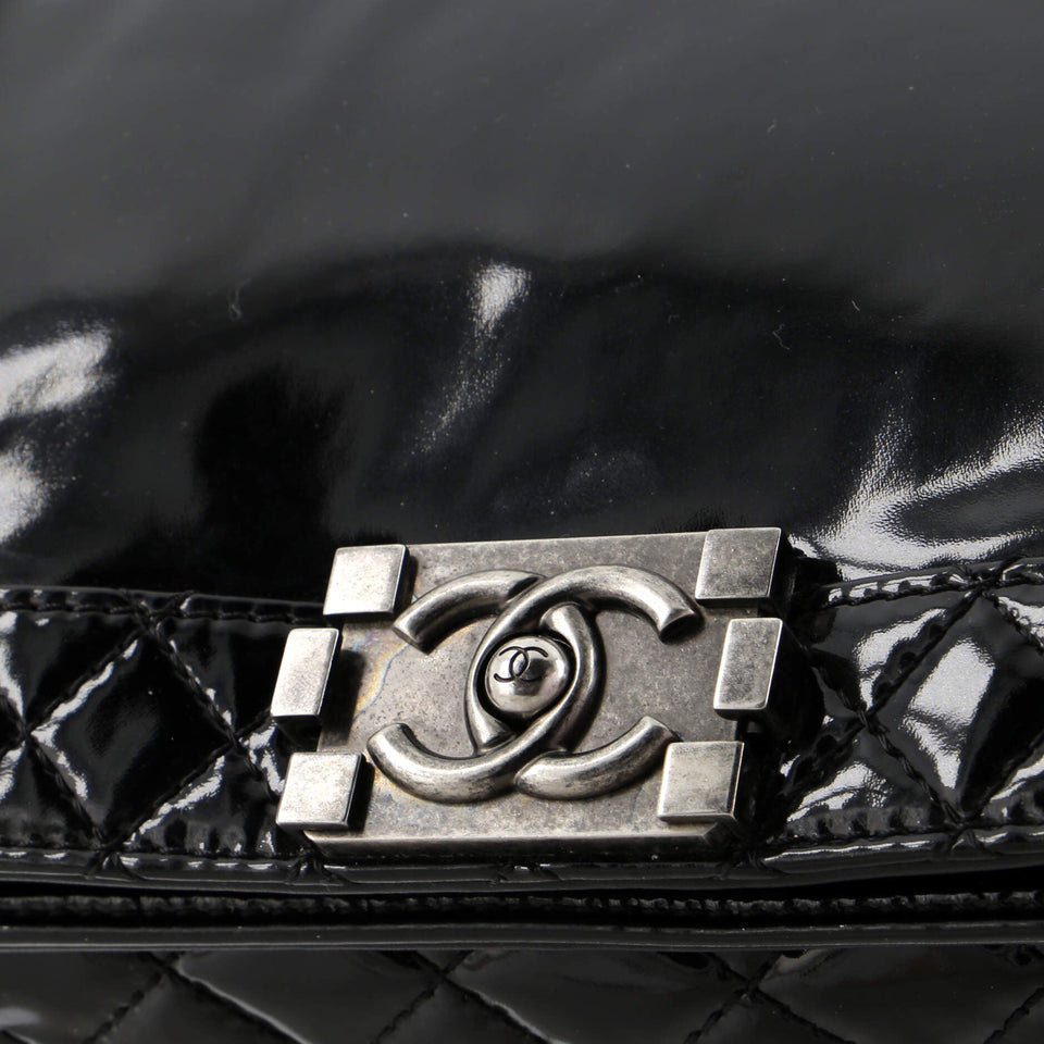 Reverso Boy Flap Bag Patent New Medium