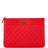 Mademoiselle Vintage O Case Clutch Quilted Sheepskin Medium