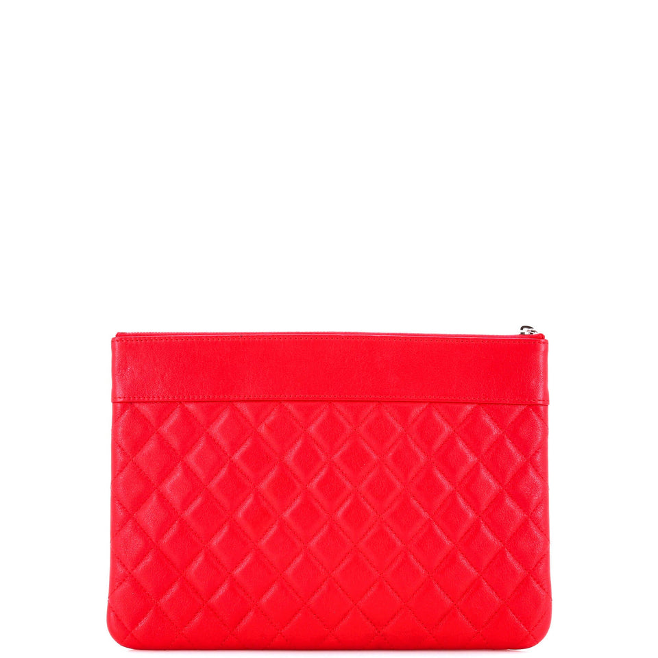 Mademoiselle Vintage O Case Clutch Quilted Sheepskin Medium