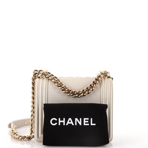 Reverso Square Boy Flap Bag Caviar Small