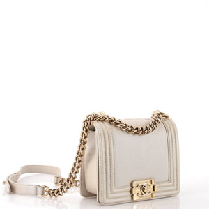 Reverso Square Boy Flap Bag Caviar Small