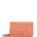 Mademoiselle Vintage Wallet on Chain Quilted Sheepskin