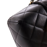 Diamond Lock CC Phone Holder Crossbody Bag Quilted Lambskin Mini