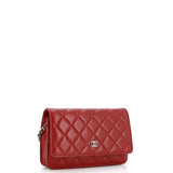 Wallet on Chain Quilted Lambskin